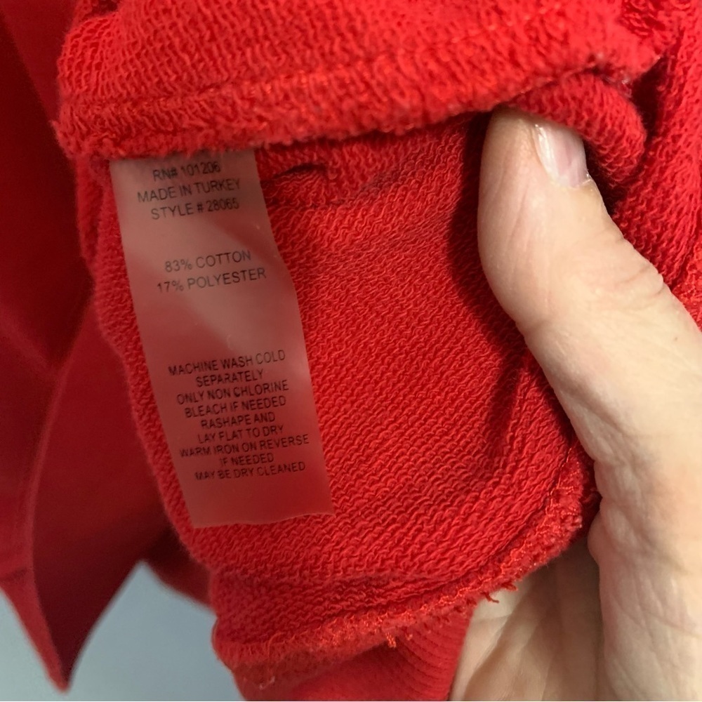 Soft Surroundings Red Snap Pullover Sweater Tunic - image 3